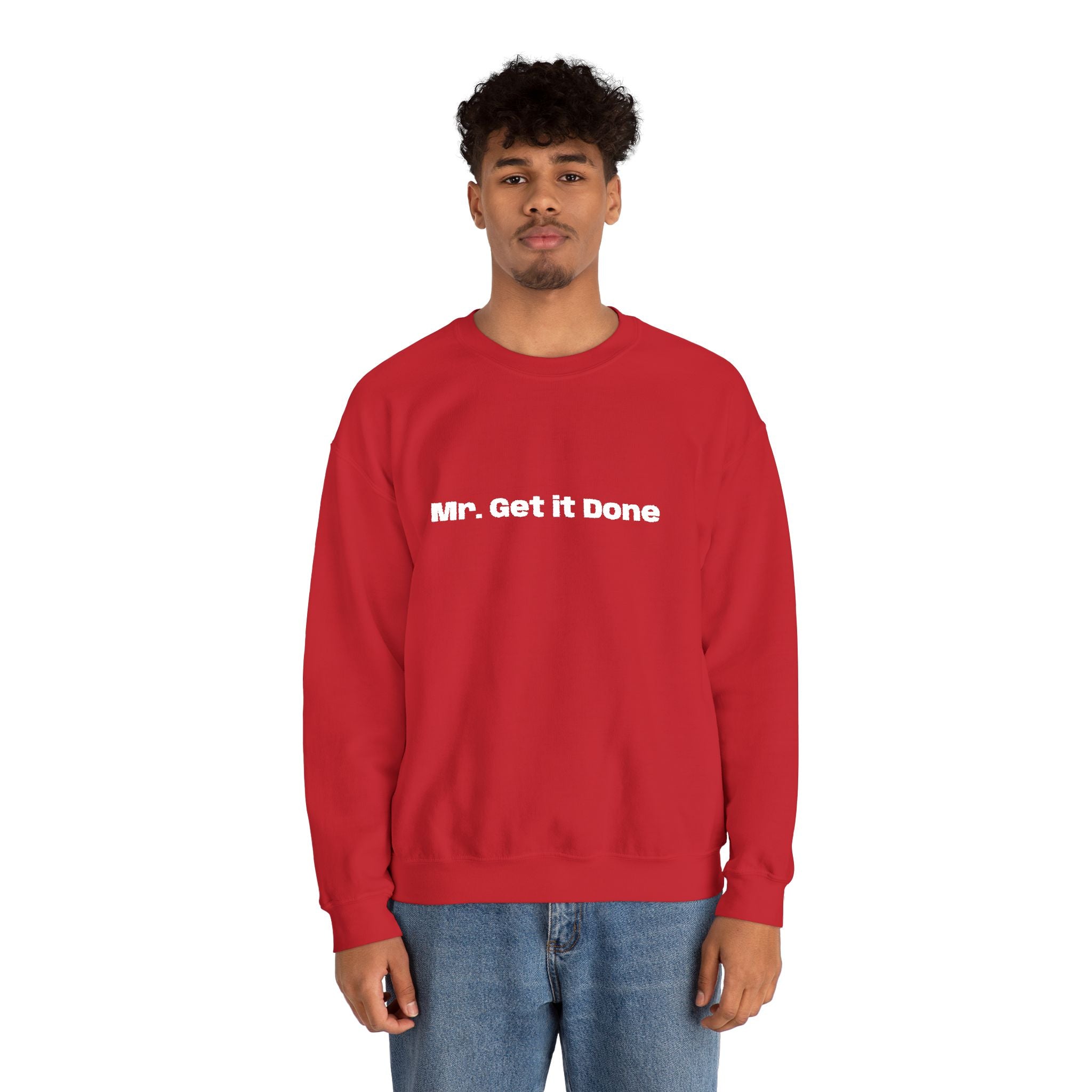 Get It Done Crewneck Sweatshirt — Motivational Black Pullover