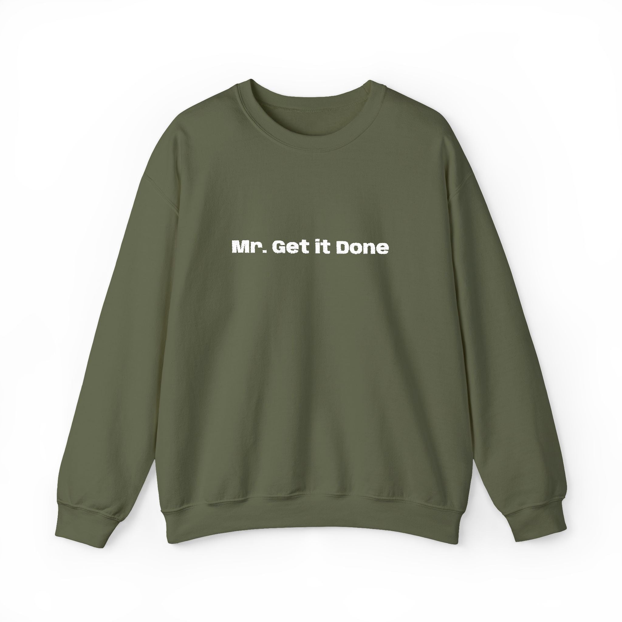 Get It Done Crewneck Sweatshirt — Motivational Black Pullover