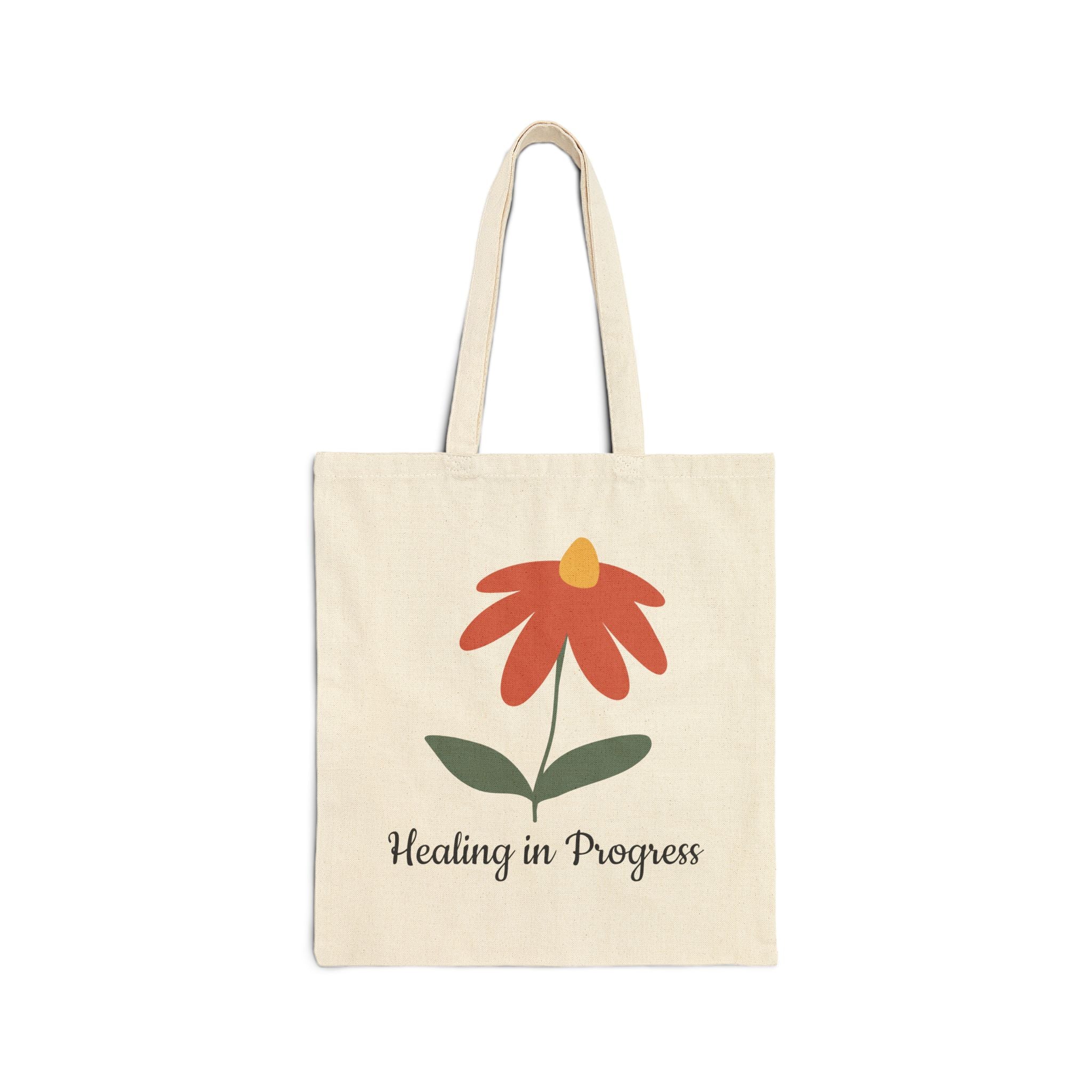 Cotton Canvas Tote Bag- Healing in Progress