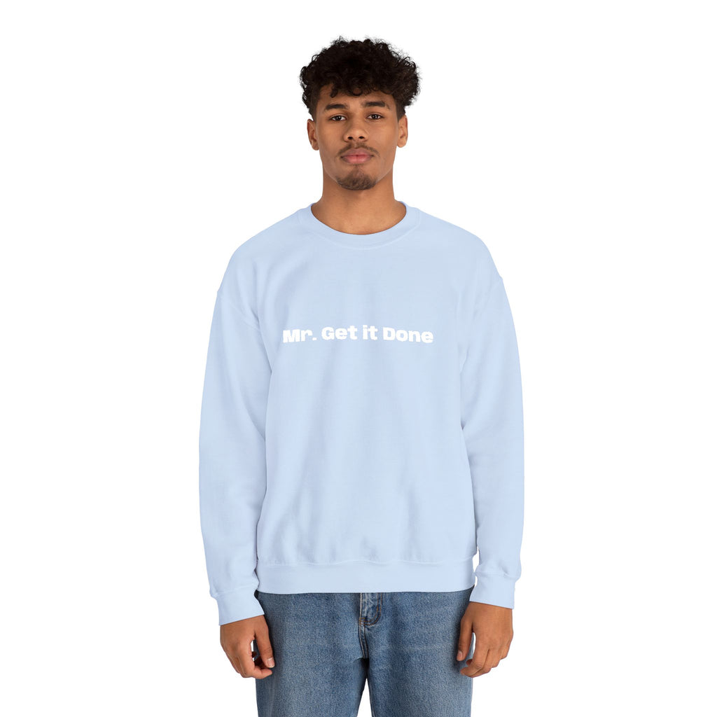 Get It Done Crewneck Sweatshirt — Motivational Black Pullover