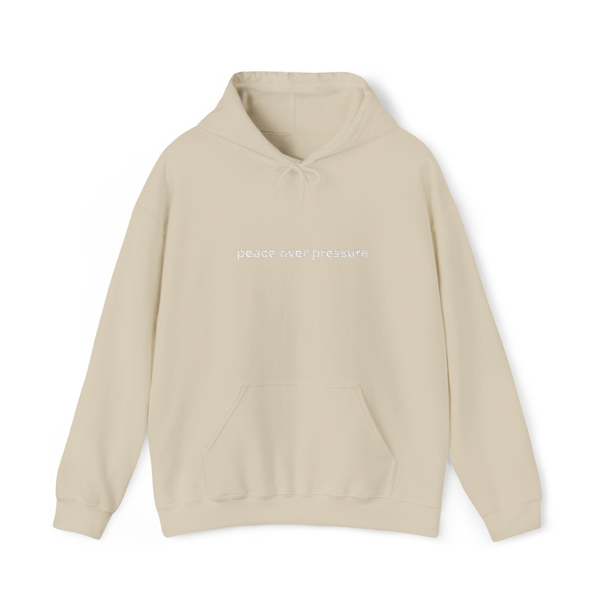 Peace Over Pressure Hoodie — Minimalist Comfort Sweatshirt