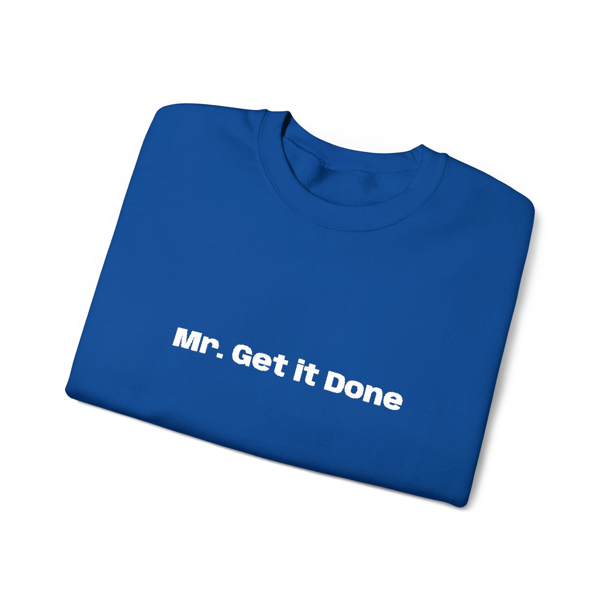 Get It Done Crewneck Sweatshirt — Motivational Black Pullover