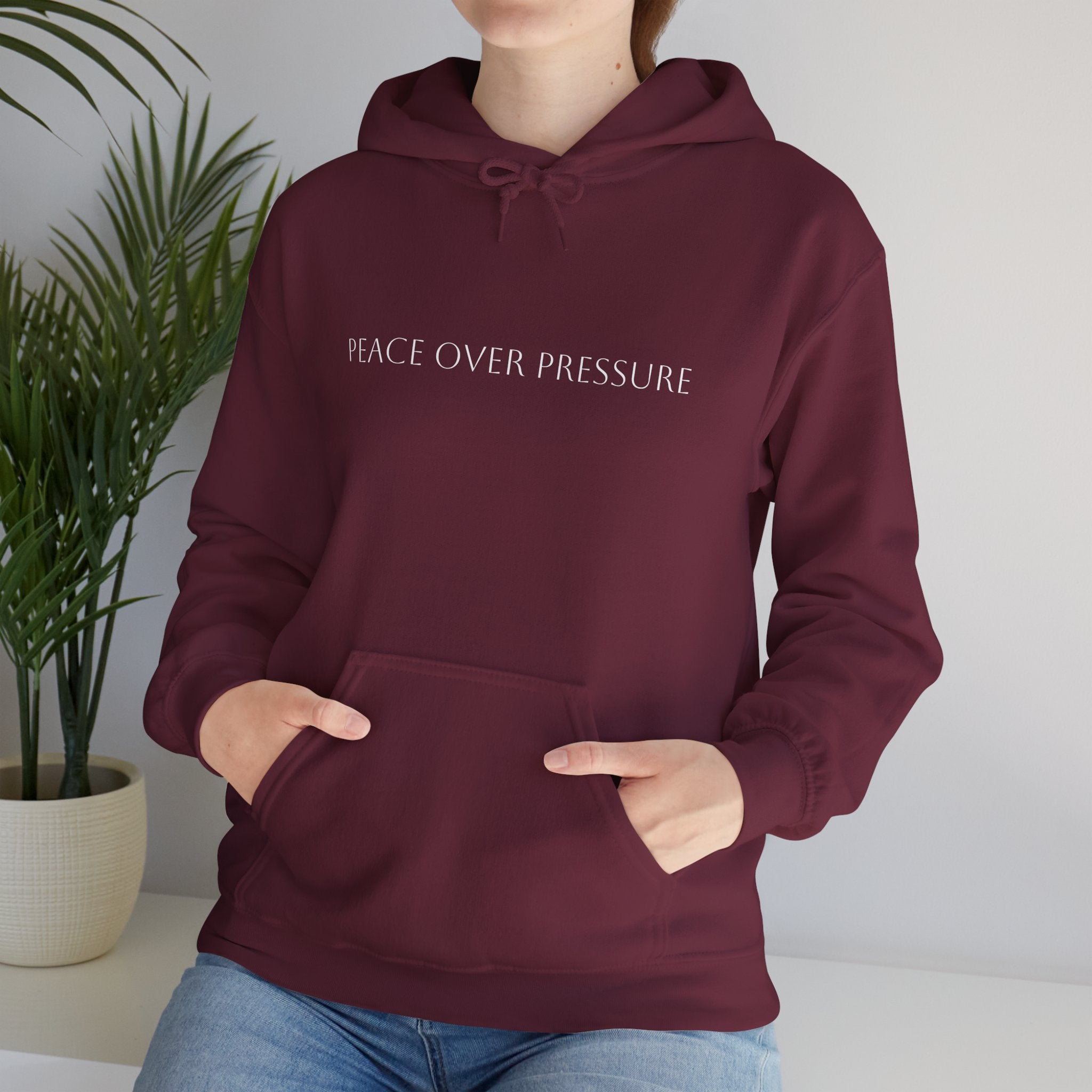 Peace Over Pressure Hoodie – Inspirational Mental Health Pullover Hooded Sweater for Men & Women