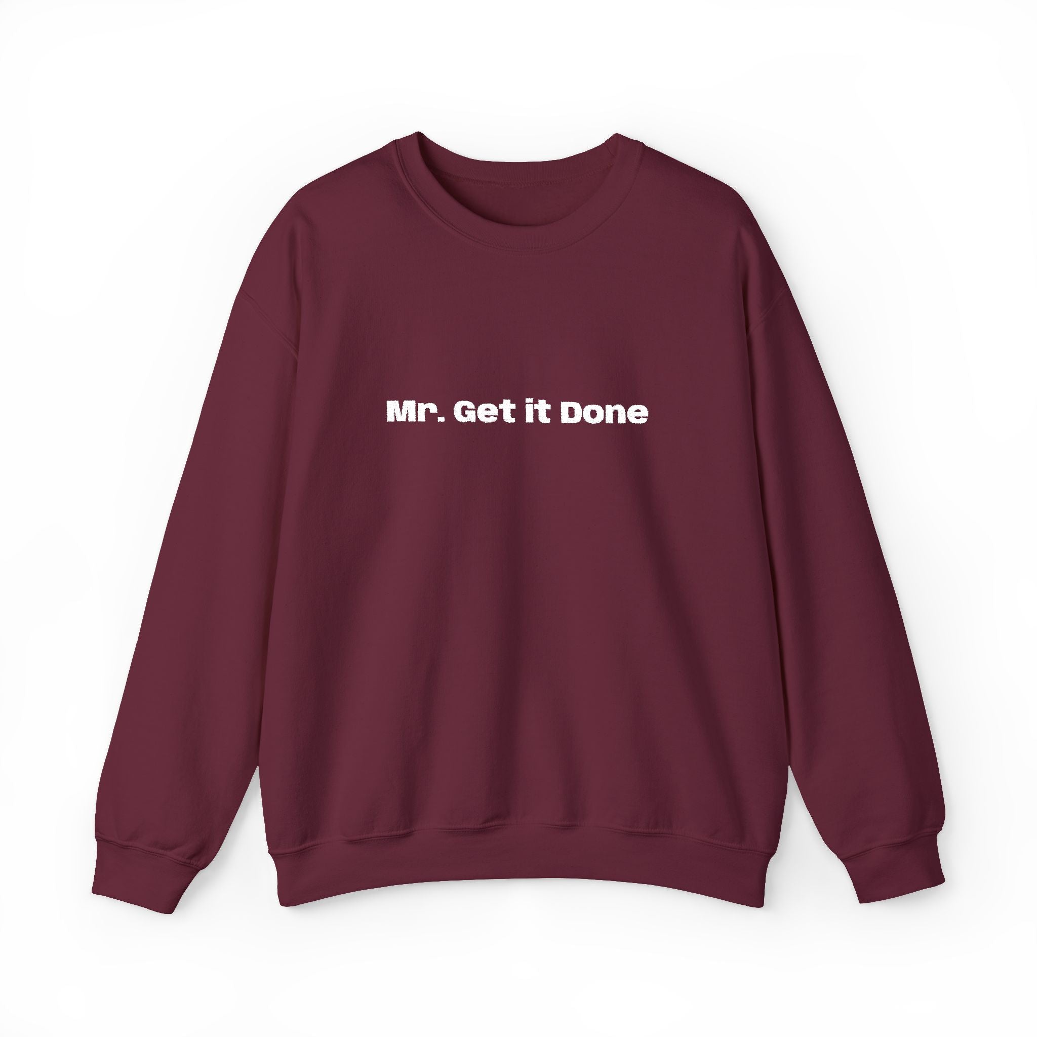 Get It Done Crewneck Sweatshirt — Motivational Black Pullover