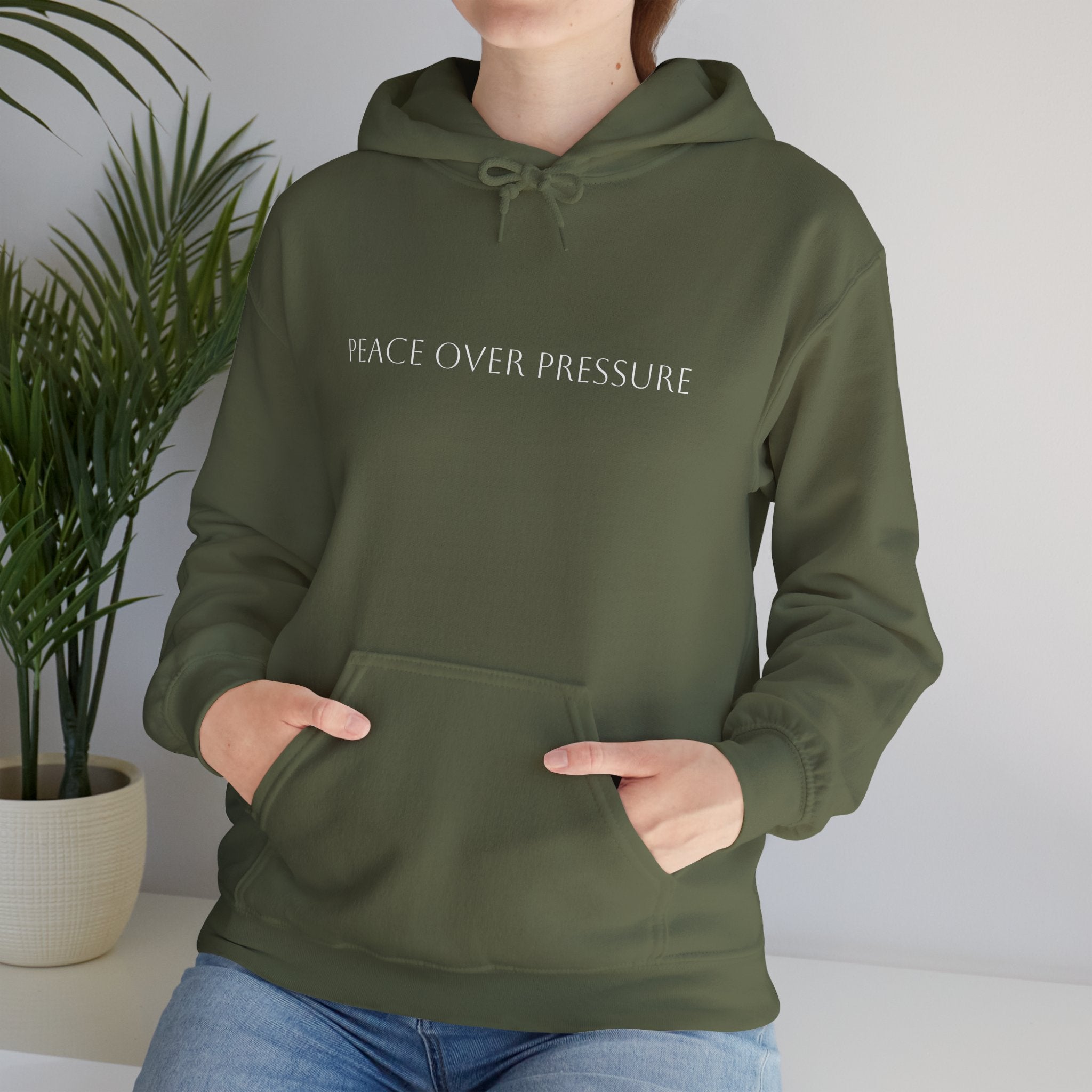 Peace Over Pressure Hoodie – Inspirational Mental Health Pullover Hooded Sweater for Men & Women