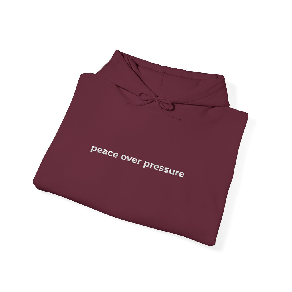 Peace Over Pressure Hoodie — Minimalist Comfort Sweatshirt