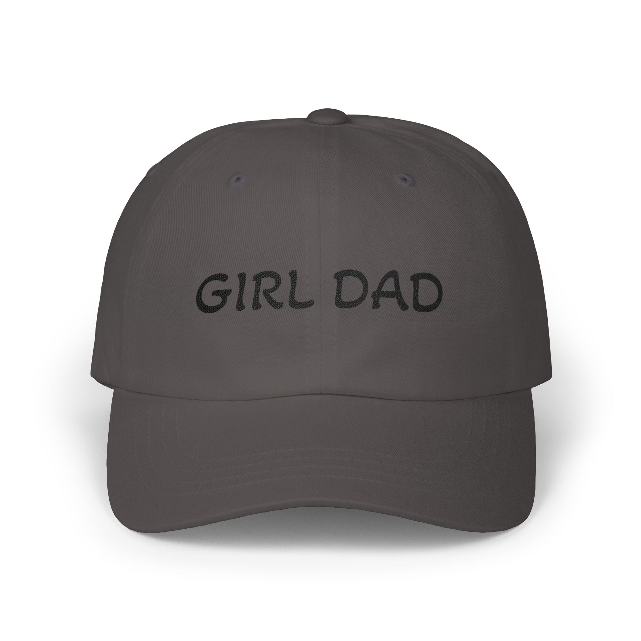Girl Dad Classic Dad Cap — Embroidered White Baseball Hat for Fathers, Father’s Day Gift
