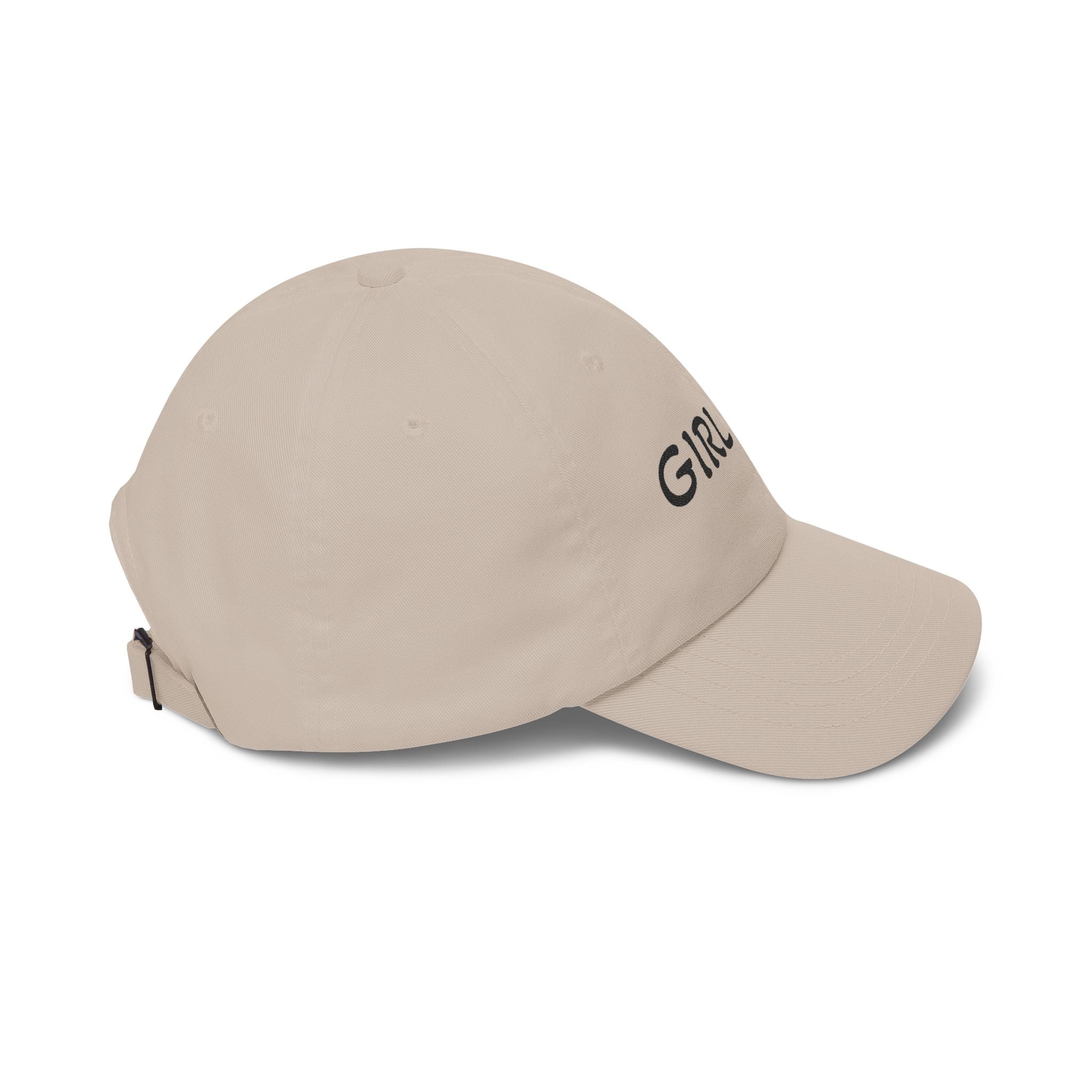 Girl Dad Classic Dad Cap — Embroidered White Baseball Hat for Fathers, Father’s Day Gift