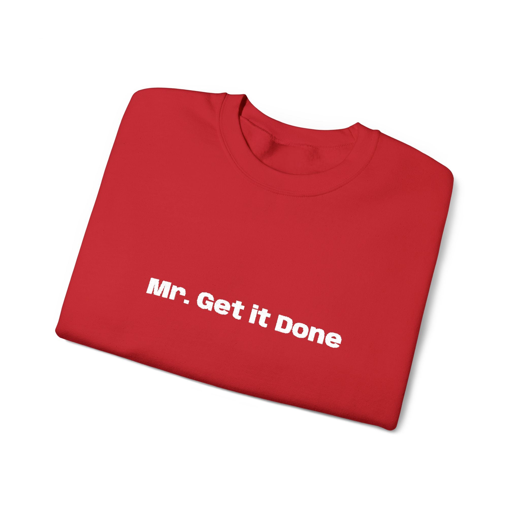 Get It Done Crewneck Sweatshirt — Motivational Black Pullover