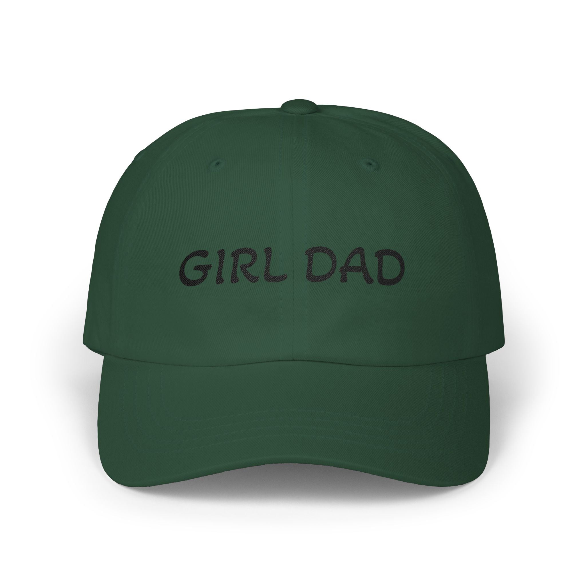 Girl Dad Classic Dad Cap — Embroidered White Baseball Hat for Fathers, Father’s Day Gift