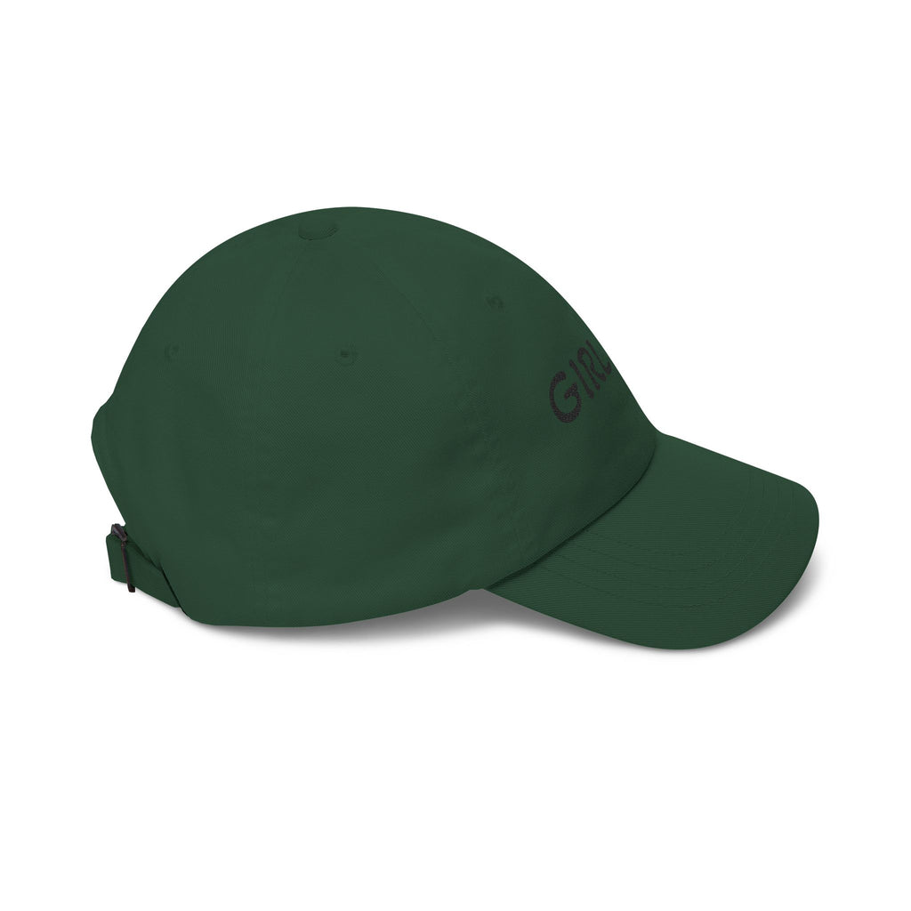Girl Dad Classic Dad Cap — Embroidered White Baseball Hat for Fathers, Father’s Day Gift