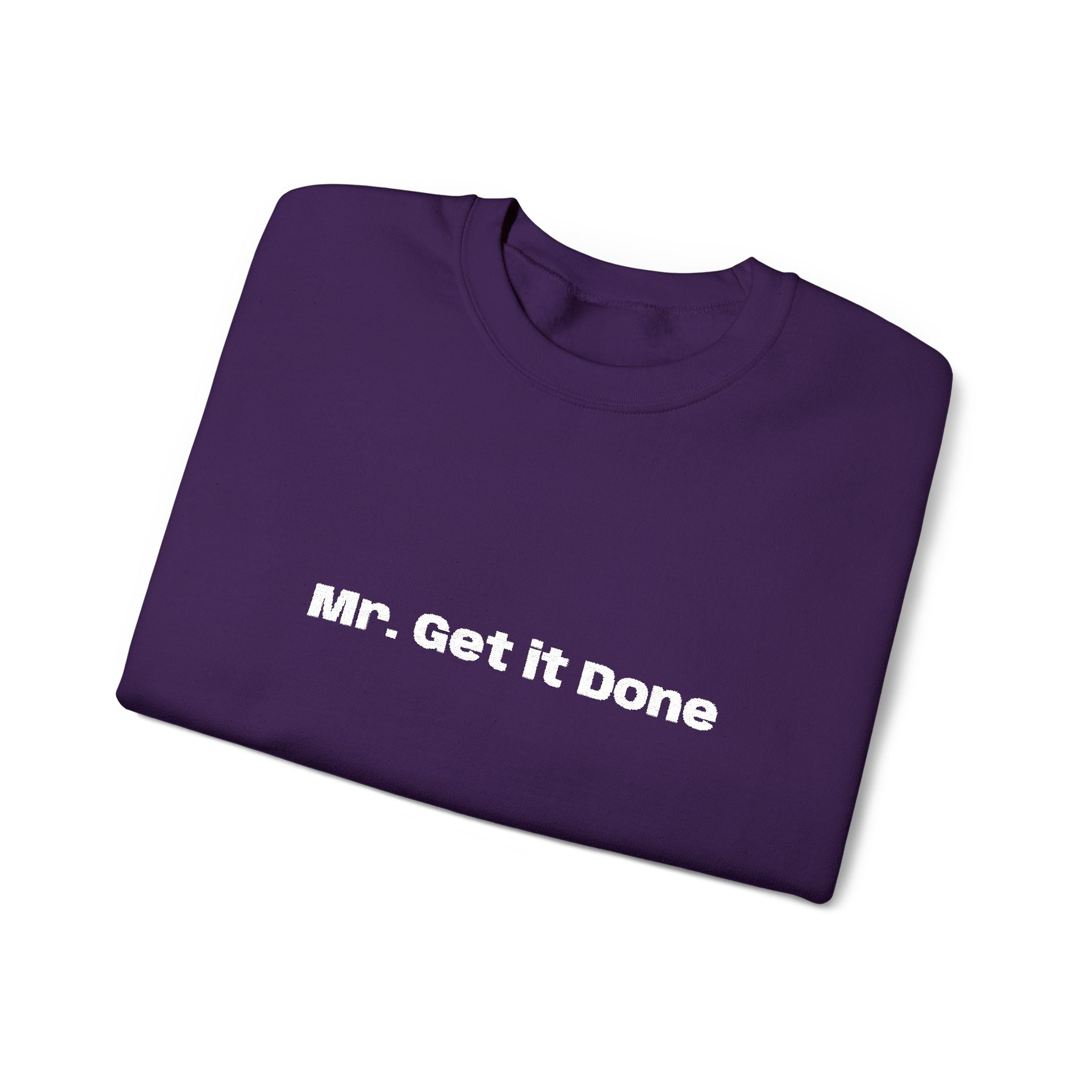 Get It Done Crewneck Sweatshirt — Motivational Black Pullover