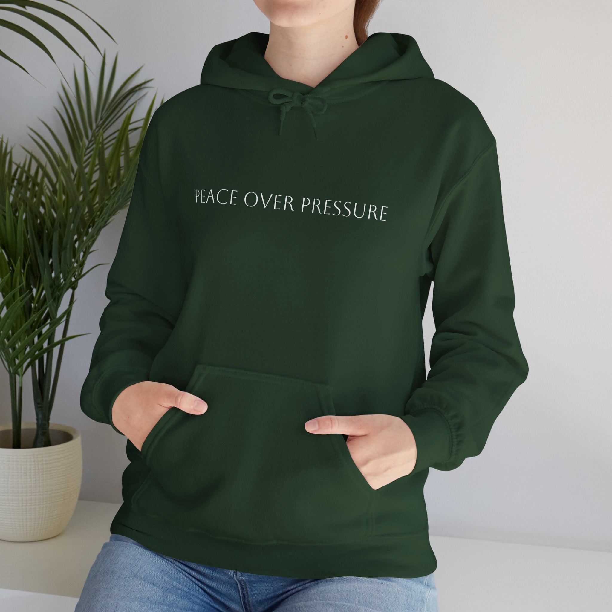 Peace Over Pressure Hoodie – Inspirational Mental Health Pullover Hooded Sweater for Men & Women