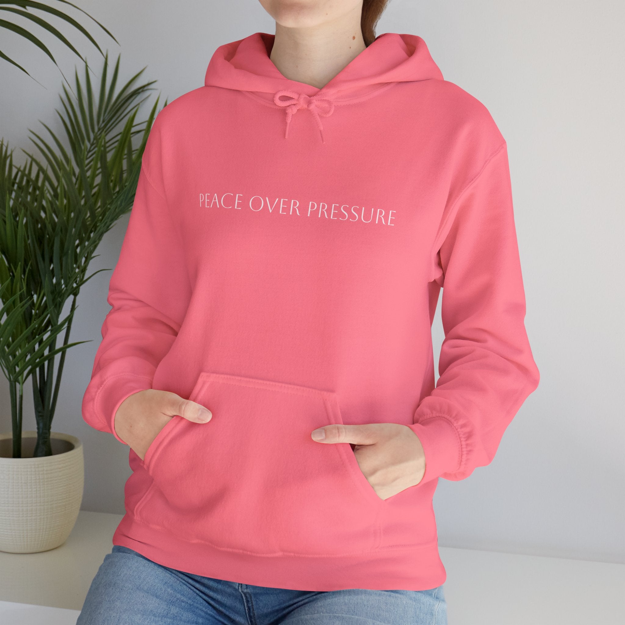 Peace Over Pressure Hoodie – Inspirational Mental Health Pullover Hooded Sweater for Men & Women