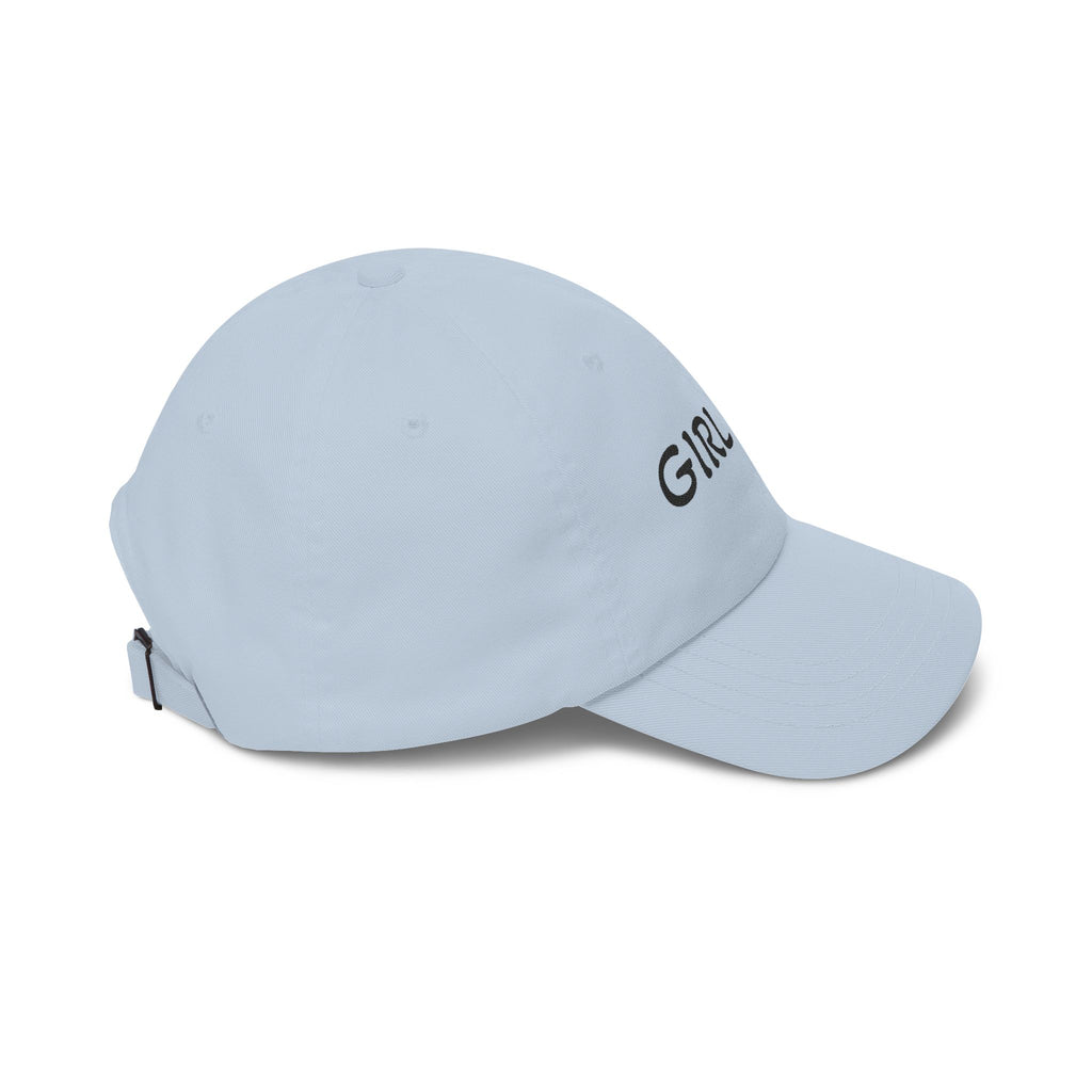 Girl Dad Classic Dad Cap — Embroidered White Baseball Hat for Fathers, Father’s Day Gift