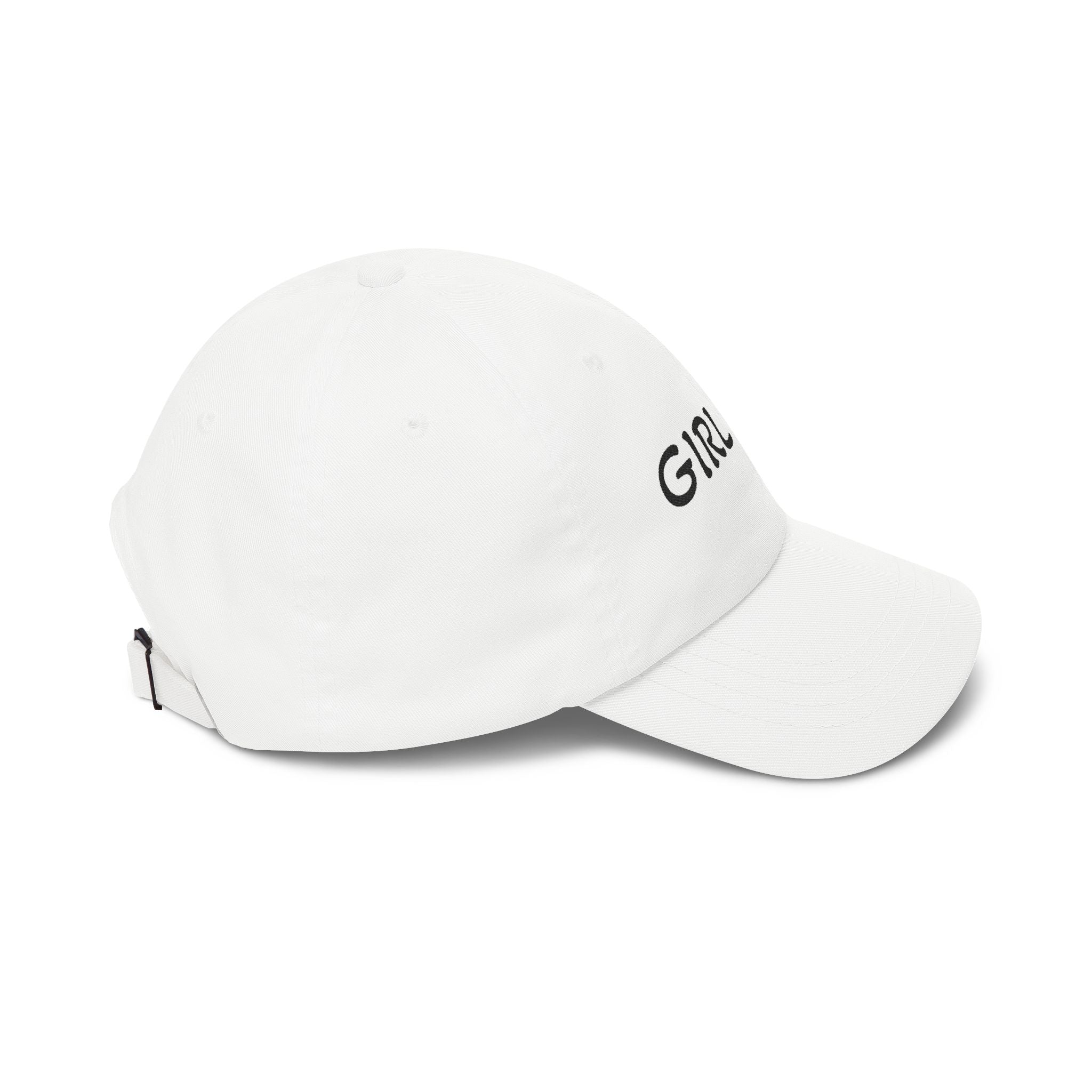 Girl Dad Classic Dad Cap — Embroidered White Baseball Hat for Fathers, Father’s Day Gift