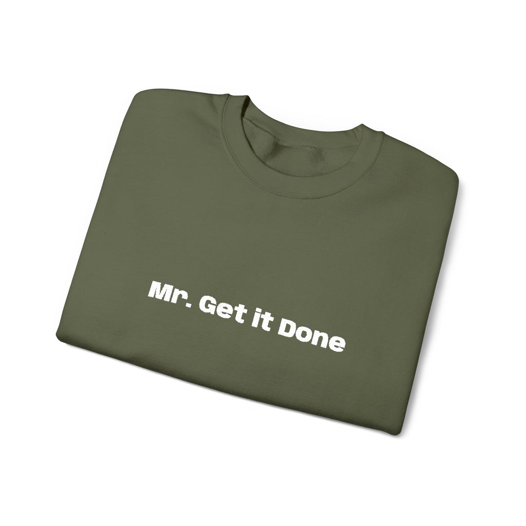 Get It Done Crewneck Sweatshirt — Motivational Black Pullover