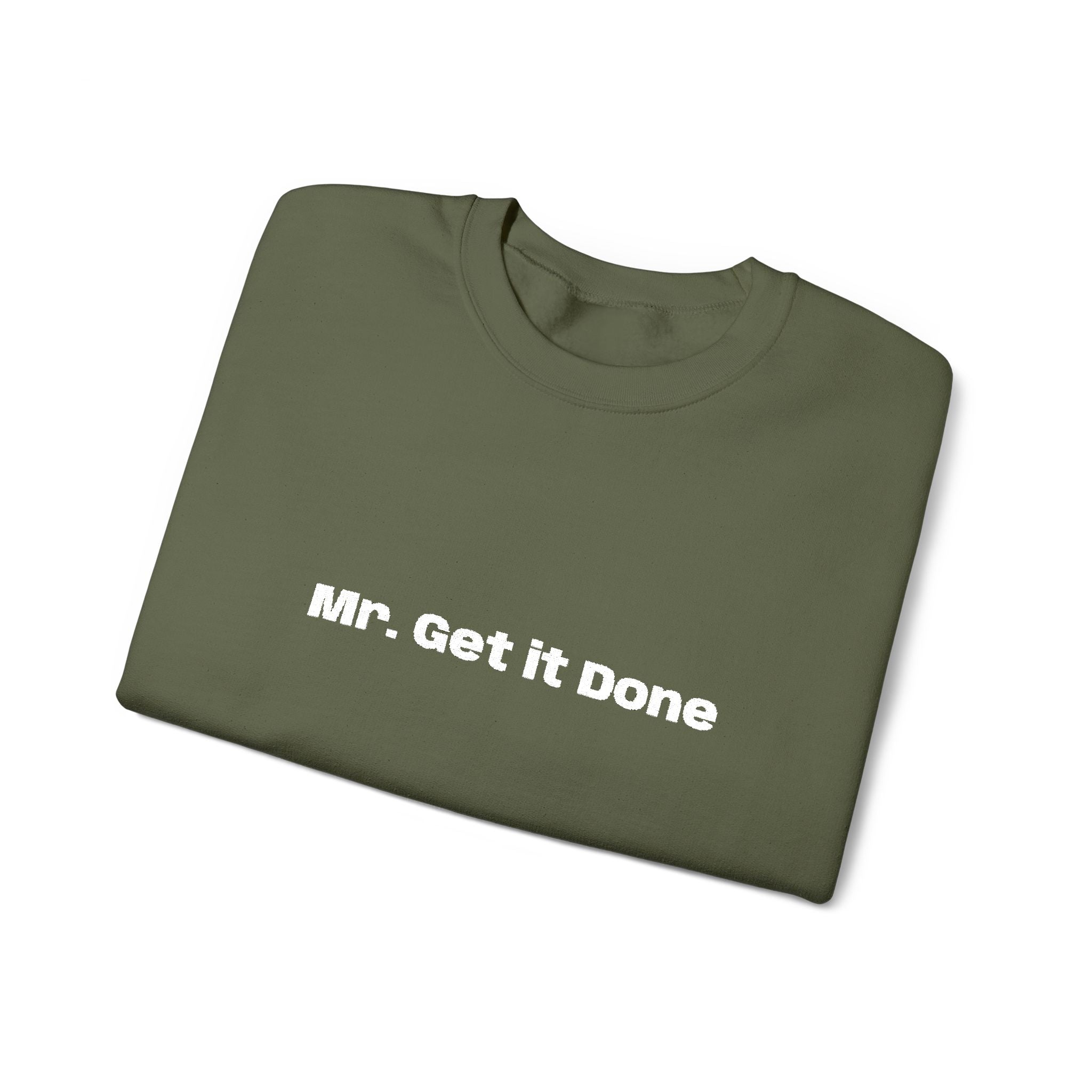 Get It Done Crewneck Sweatshirt — Motivational Black Pullover