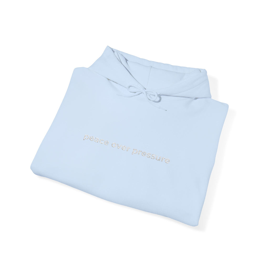 Peace Over Pressure Hoodie — Minimalist Comfort Sweatshirt