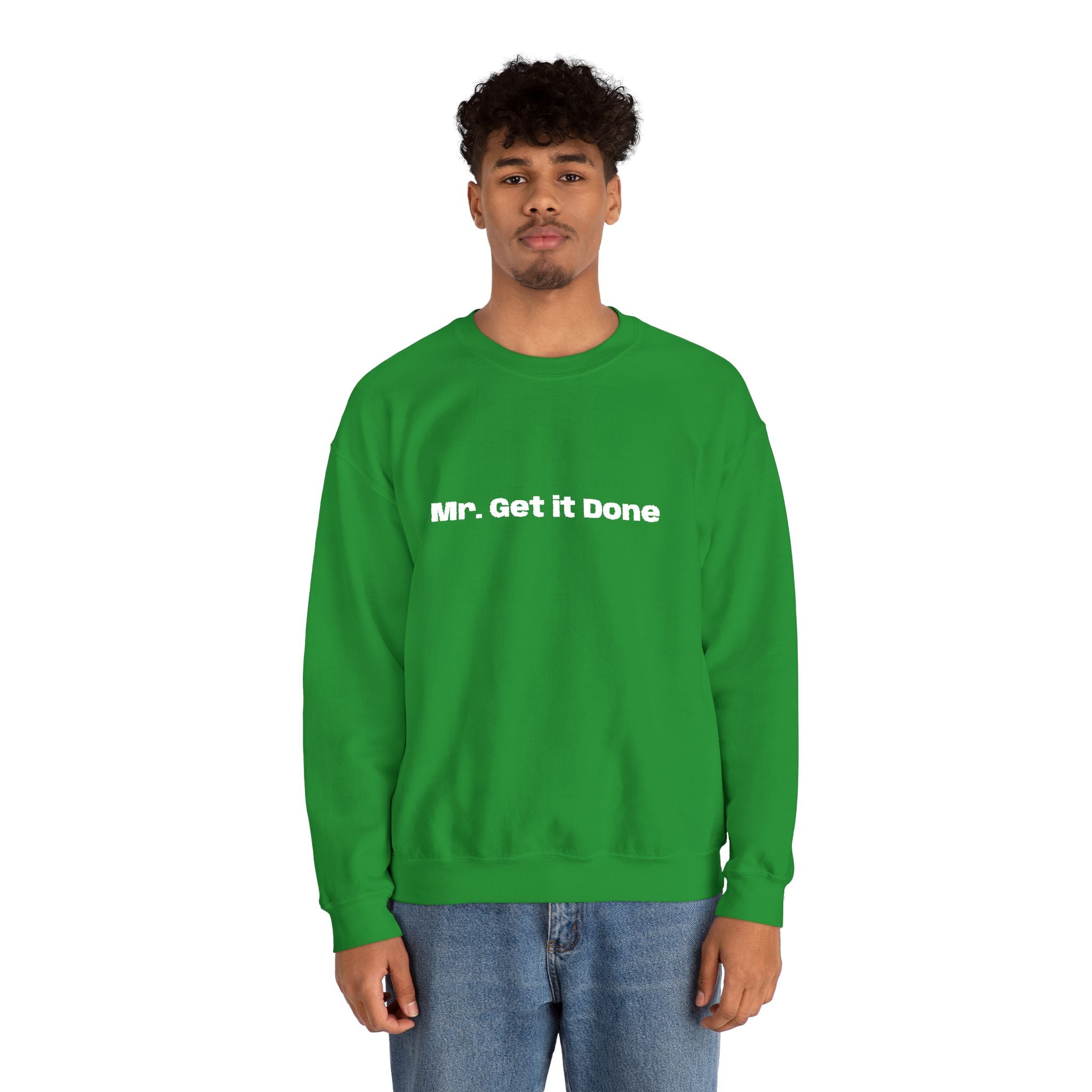 Get It Done Crewneck Sweatshirt — Motivational Black Pullover