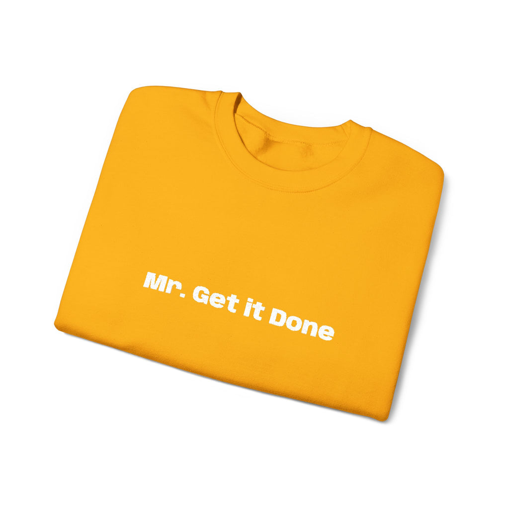 Get It Done Crewneck Sweatshirt — Motivational Black Pullover