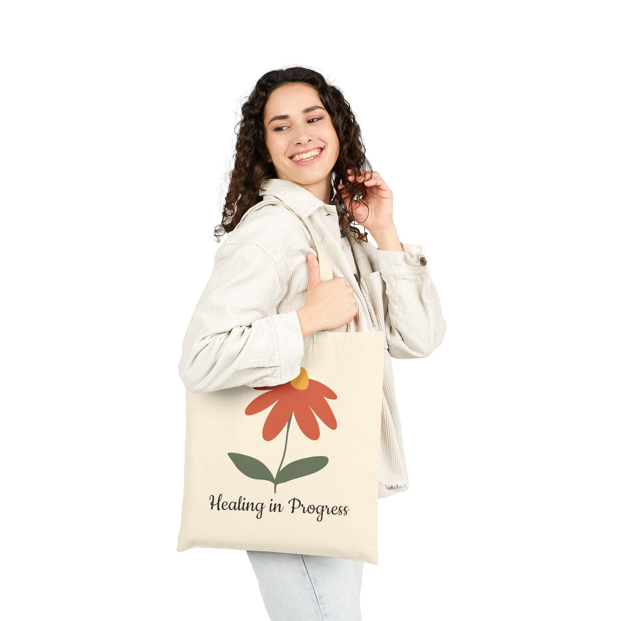 Cotton Canvas Tote Bag- Healing in Progress