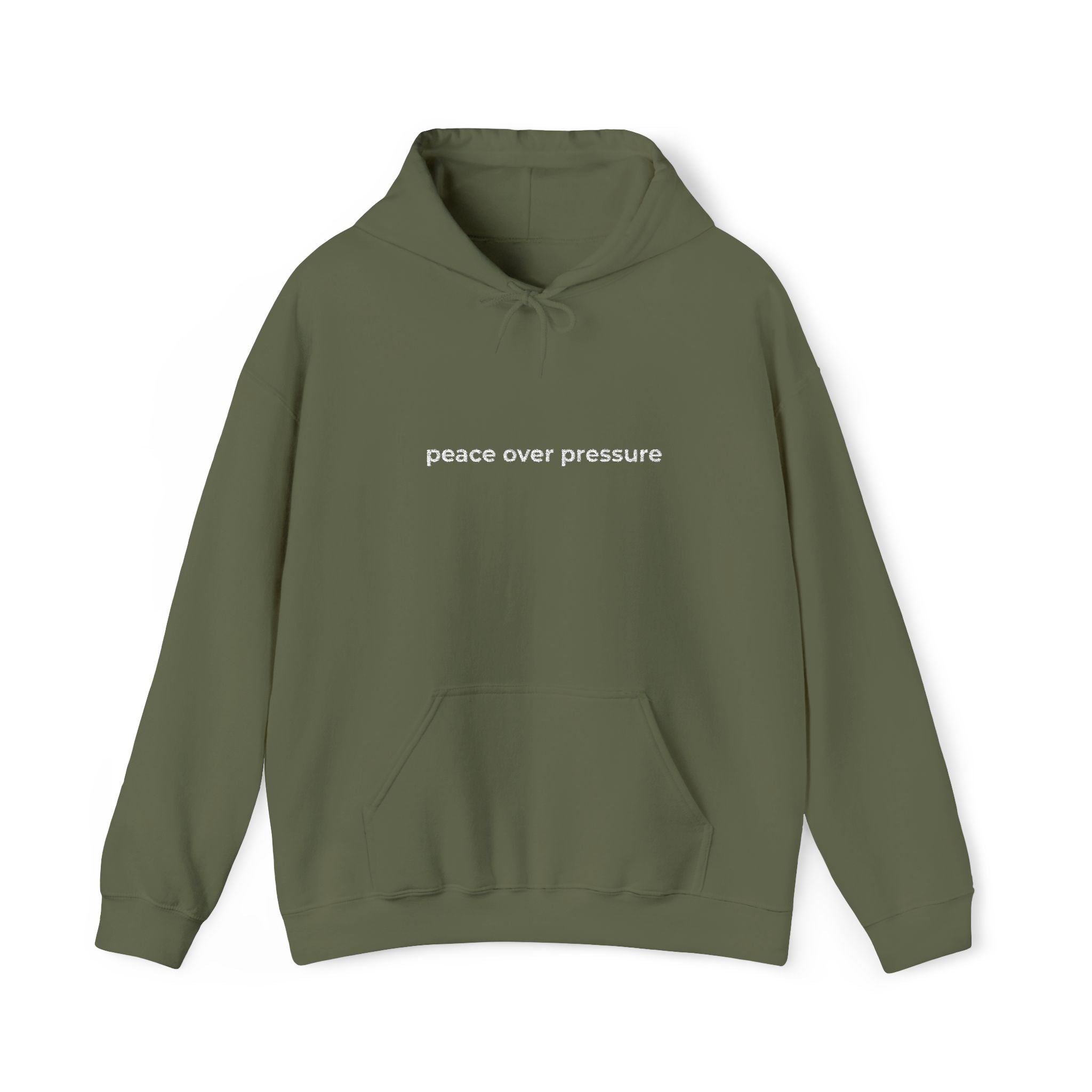 Peace Over Pressure Hoodie — Minimalist Comfort Sweatshirt