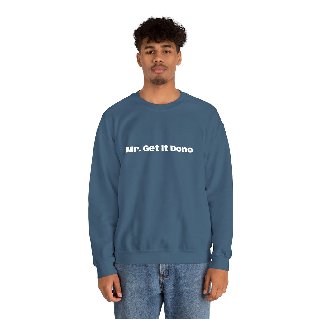 Get It Done Crewneck Sweatshirt — Motivational Black Pullover