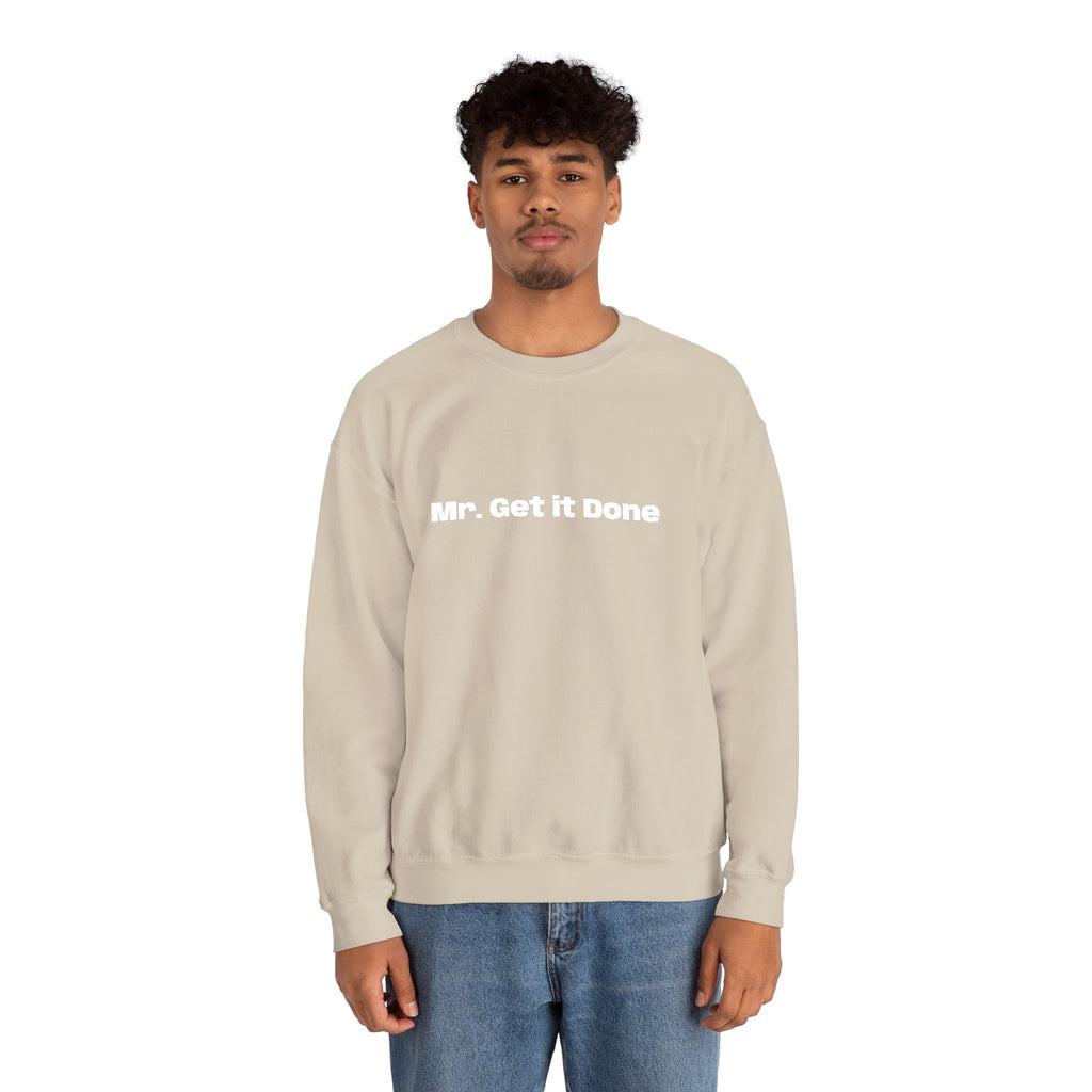Get It Done Crewneck Sweatshirt — Motivational Black Pullover