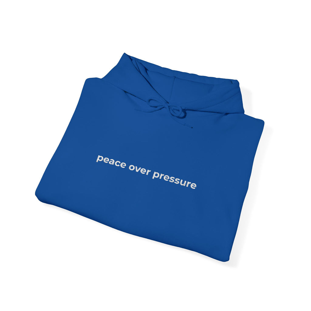 Peace Over Pressure Hoodie — Minimalist Comfort Sweatshirt