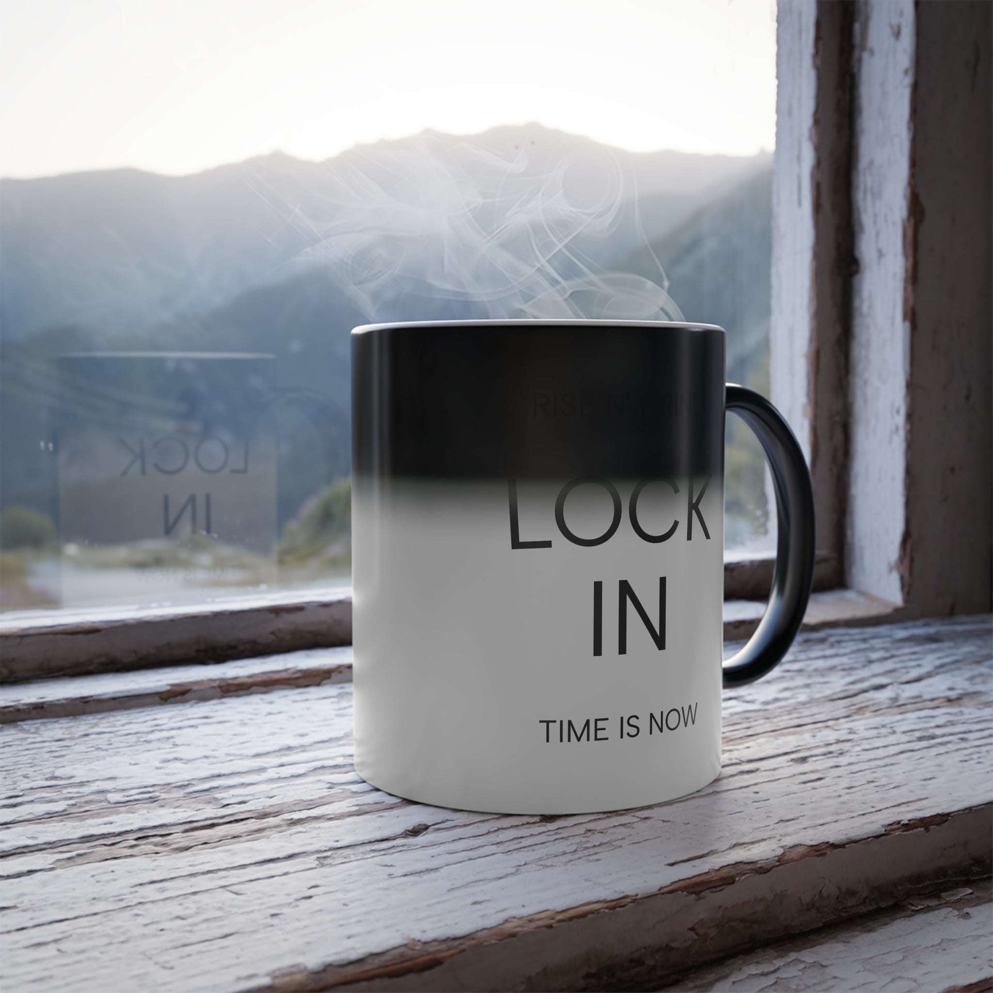Color-Changing Coffee Mug — "Black Cat Mom" Heat Reveal 11oz