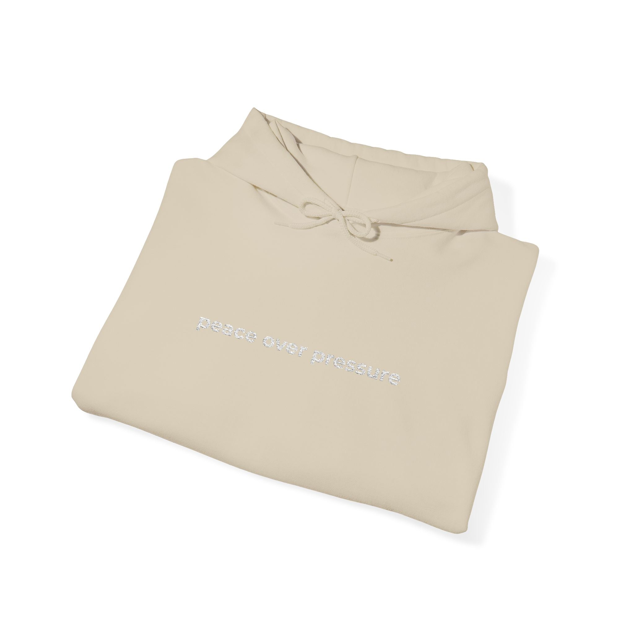 Peace Over Pressure Hoodie — Minimalist Comfort Sweatshirt