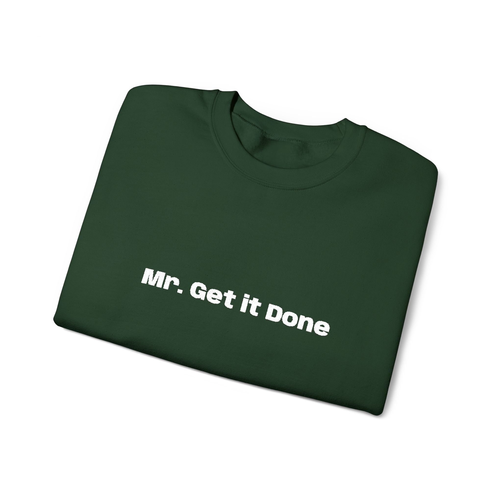 Get It Done Crewneck Sweatshirt — Motivational Black Pullover