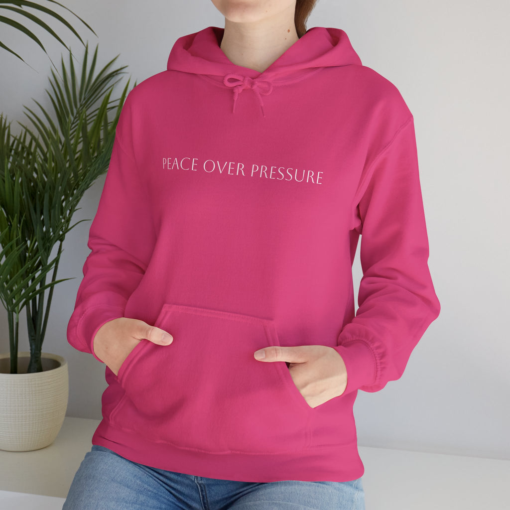 Peace Over Pressure Hoodie – Inspirational Mental Health Pullover Hooded Sweater for Men & Women