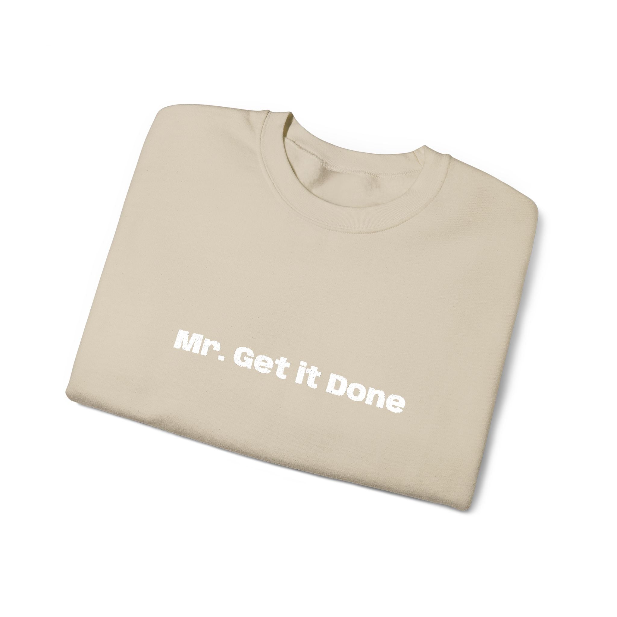 Get It Done Crewneck Sweatshirt — Motivational Black Pullover