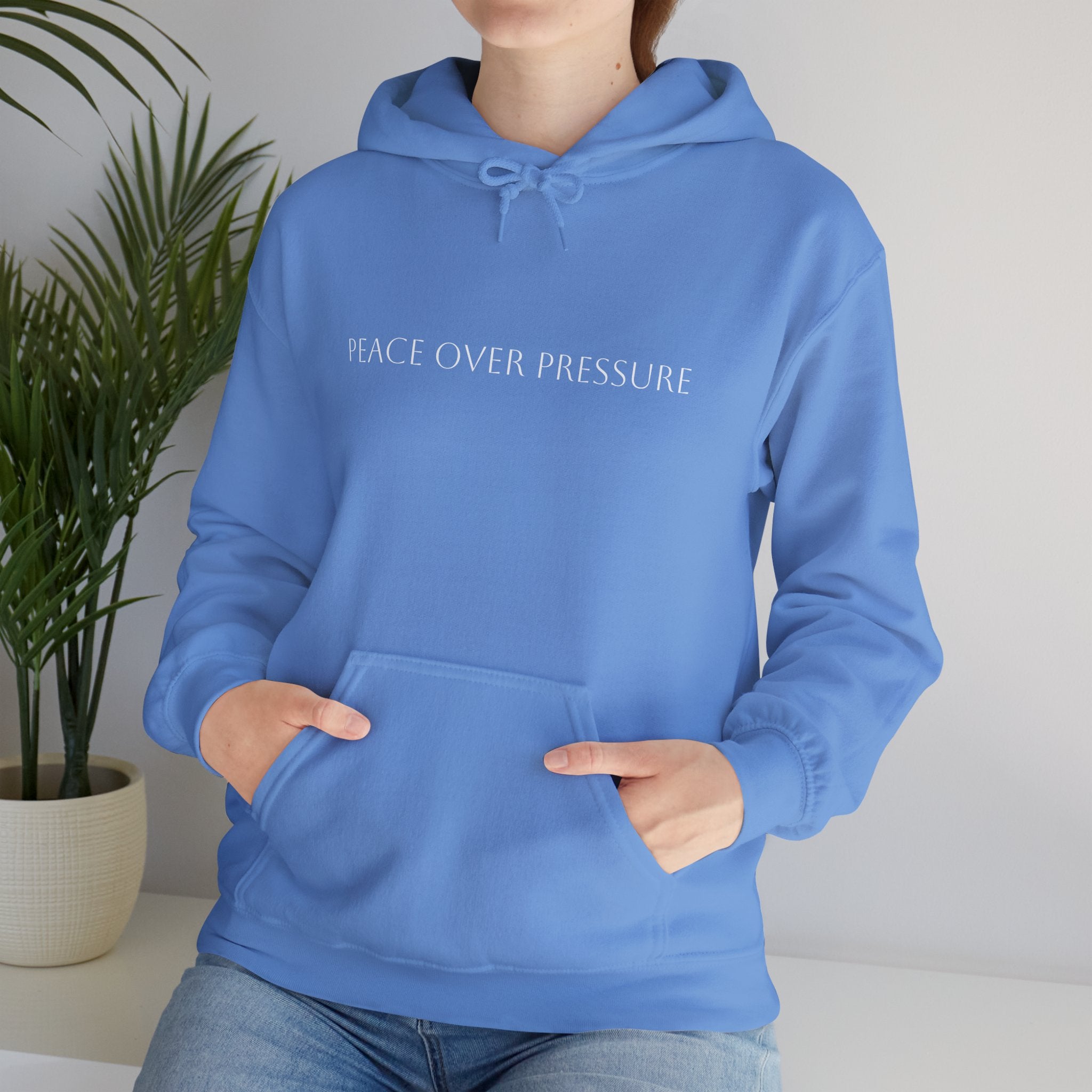 Peace Over Pressure Hoodie – Inspirational Mental Health Pullover Hooded Sweater for Men & Women